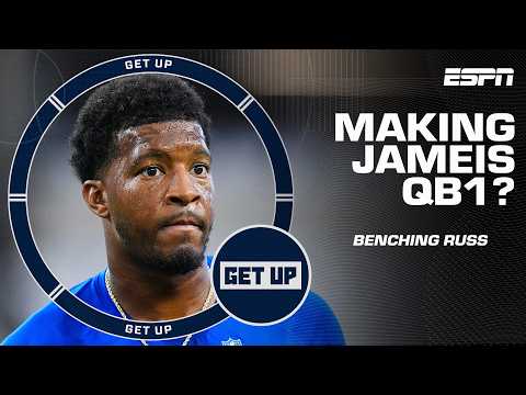 Should the Giants BENCH Russell Wilson and START Jameis Winston?! Get Up says YES!