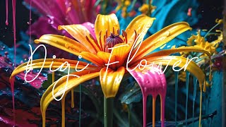 1 Hour of Digi Flower - Ai Art \ Music