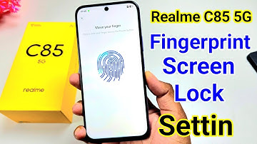 Realme c85 5g me fingerprint screen lock | fingerprint lock setting in Realme c85 5g | pattern lock