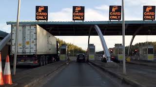 M6 Toll Road at Rush Hour Southbound. British Motorways