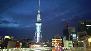 愛知県　夜のオアシス21の周辺を歩く