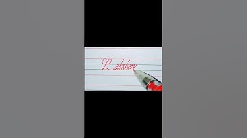 Lakshmi write ✍️ in beautiful cursive style #handwriting #cursivestyles #signature
