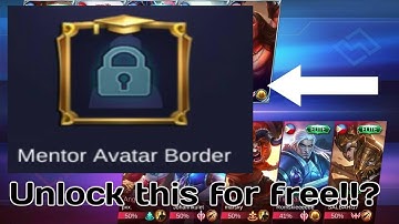 HOW TO GET MENTOR AVATAR BORDER - MOBILE LEGENDS
