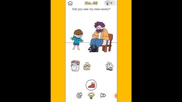 Brain Out :Crazy Find level 49 Did you see my new sock