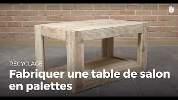 Comment faire une table avec du bois de palette ?