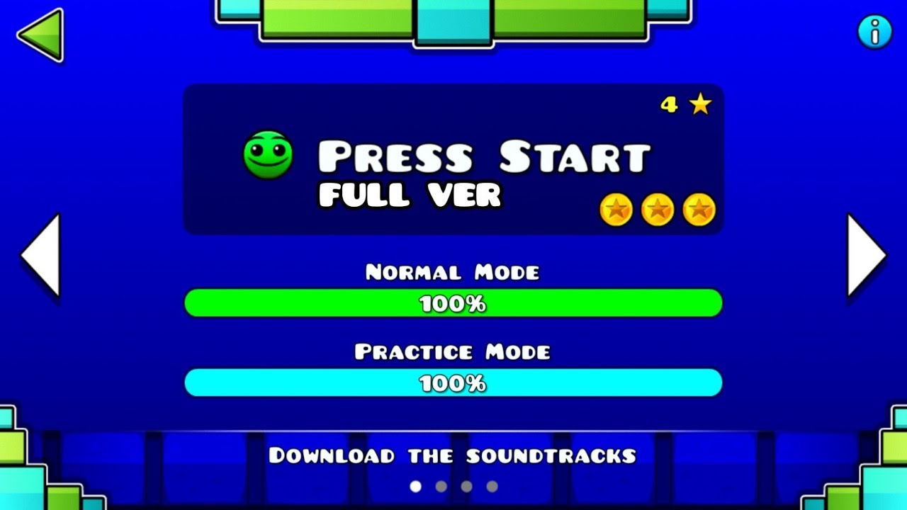 Geometry Dash SubZero Press Start FULL VER All Coin Partition