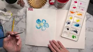 Watercolor Painting 'Forget Me Not' - The ONLY Video you Need!