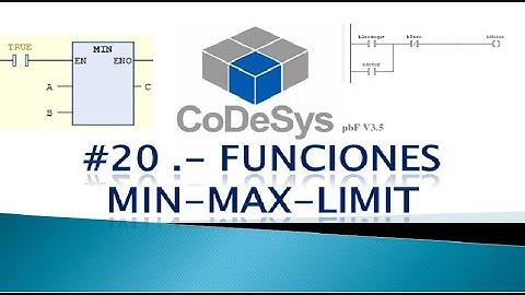 CODESYS 3.5 SP4 - FUNCIONES MIN - MAX - LIMIT