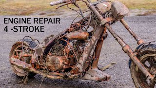 Restoration OLD Motorcycle - 4-Stroke Engine REPAIR - PART 3