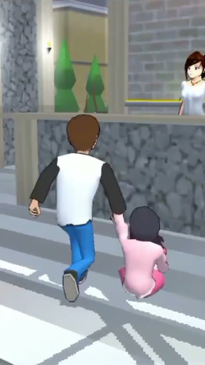 Kanak-kanak bermain dengan anjing๐#viralvideo #shortvideo #sakuraschoolsimulator