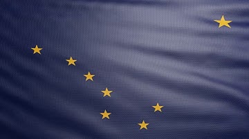 Flag of Alaska looped animation FullHD. Free Version