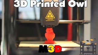 M3D Micro 3D Printer - Printing a low poly Owl.