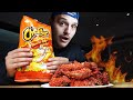 Making The Crispiest Cheeto Chicken Wings Ever (oi pure madness😂)