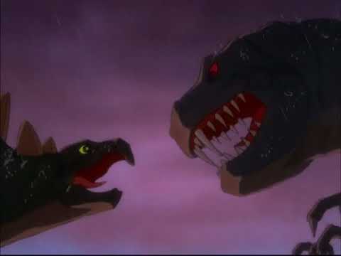 Disney's Fantasia (1940) T-Rex vs. Stegosaurus Dinosaur Battle