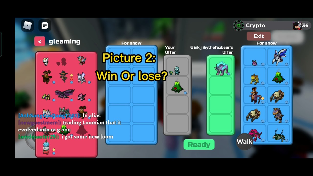 Loomian Legacy Trades, Win Or Lose? Loomian Legacy YouTube