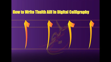 How to Write Alif in Digital Calligraphy (Thuluth Script)