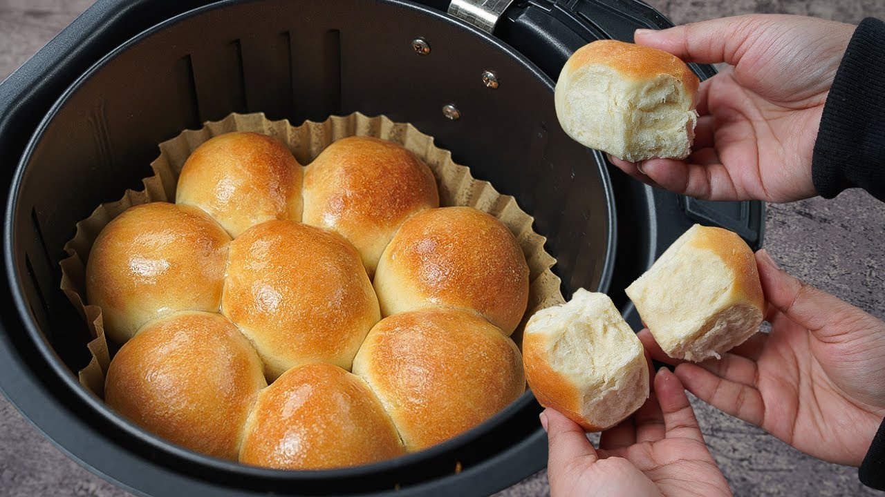 Рецепт булочек к ужину в аэрогриле | Рецепт хлеба в аэрогриле | Вкусно!