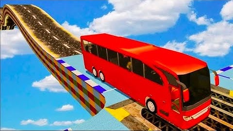 Crazy Bus Stunt Driving Simulator - Impossible Bus Mega Ramp Racing - Android GamePlay