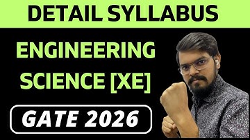 Engineering Mathematics| Detail Syllabus | Engineering Sciences | XE | GATE 2026