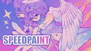 [SPEEDPAINT — OC] Goddess Tealbud ✨