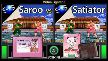 Virtua Fighter 2: Sega Saturn (Saroo vs Satiator) Real Hardware Comparison