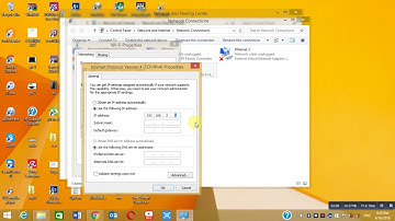 Add manual static IP address on Windows 10 /8.1/7