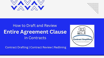 How to Draft and Review Entire Agreement Clause in Contracts | Contract Drafting | Contract Review