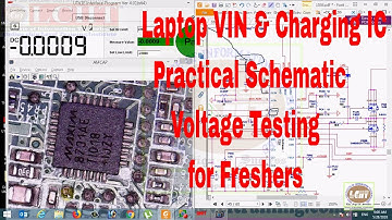 Laptop Battery  Charging IC Practical Voltage Testing with schematic & Datasheet.