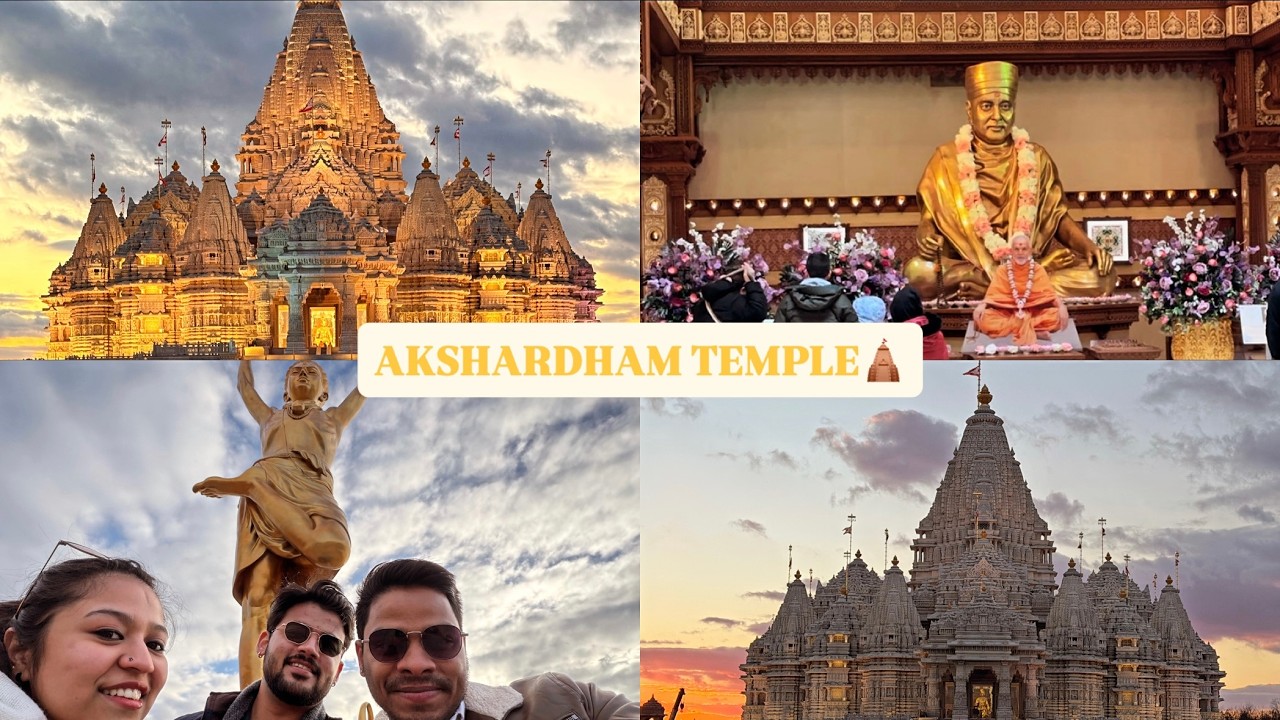 Akshardham Temple Vlog🛕🇺🇸 | Architecture That Will Blow Your Mind 🤯