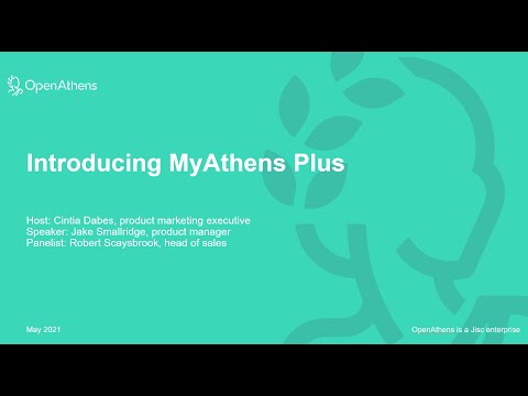 Introducing MyAthens Plus