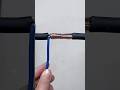 🔧 perfect copper wire joint trick #electrician #wirehack #diy #electrictrick #repairhack #usaviral