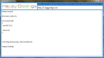 Beep a sound c code example