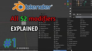 Blender all 52 modifiers explained !! | Blender 2.9 modifiers tutorial #1 screenshot 1
