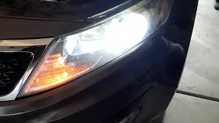 How to Change to LED Headlight Bulbs on 2011-2013 Kia Optim Pt2 by Brad Taft 6,589 views 2 years ago 1 minute, 2 seconds