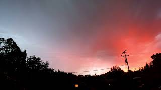 Thunder and Lightning Sunset Time Lapse.