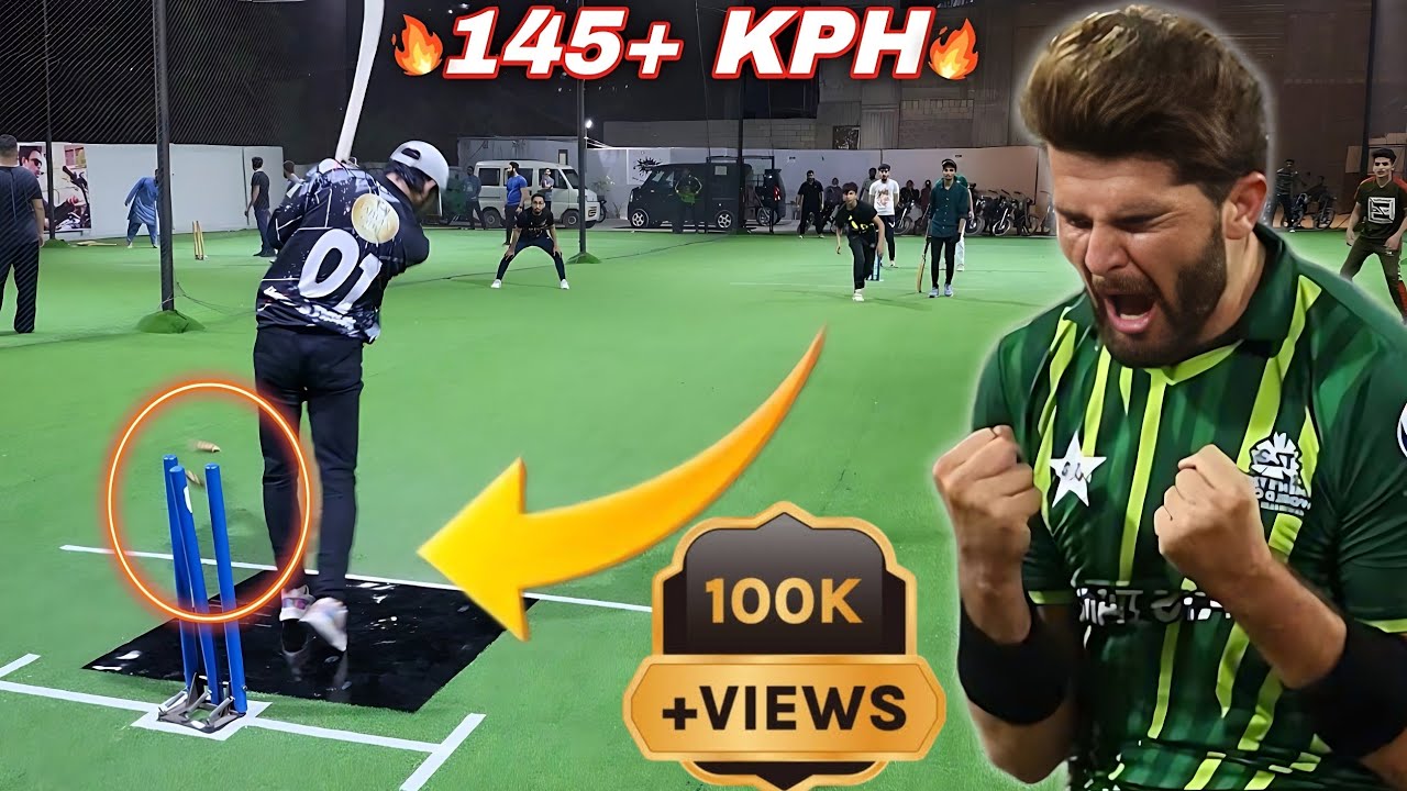 This 16 Years Old Boy Has Got Amazing Inswinger Like Shaheen Afridi 😯 | Indoor Cricket