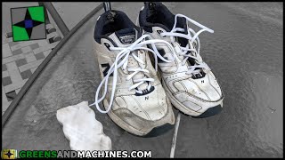 Cleaning Sneakers with the Magic Eraser