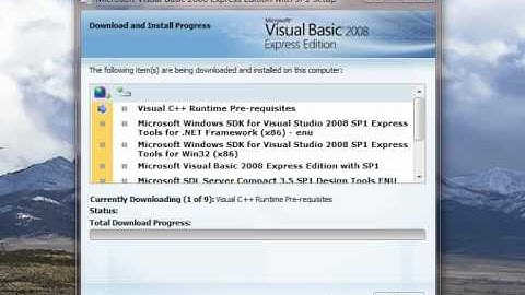 How to download and register Visual Basic 2008