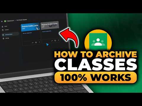 Archive Classes in Google Classroom (𝟮𝟬𝟮𝟲) | 100% WORKS | NO Yapping, To The Point! | FAST & EASY