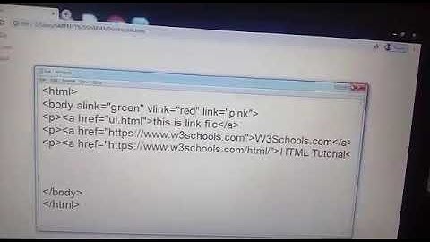 HTML #LINK,ALINK,VLINK