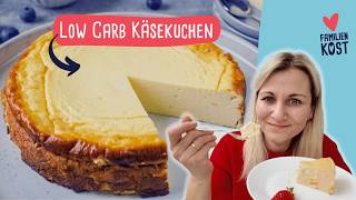 Low Carb Käsekuchen – proteinreich, ohne Zucker &amp; in 5 Minuten vorbereitet!