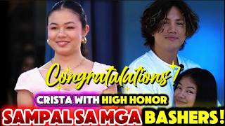 "SABI NA EH!"NAPAHIYA MGA NANGMAMALIIT KAY CRISTA WITH HIGH HONOR ANG DALAGA MIKOY SOBRANG PROUD