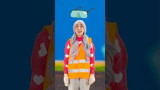 Why Wear a Helmet and Vest 🦺⛑️ Construction Safety! #kids #fun