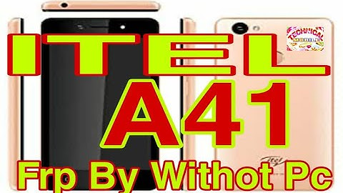 Itel A41 FRP reset done without PC