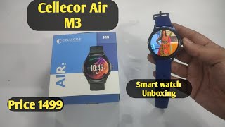 Cellecor Air M3 Smart watch Unboxing Bluetooth Calling with Always On Display Rotad Crown 1499