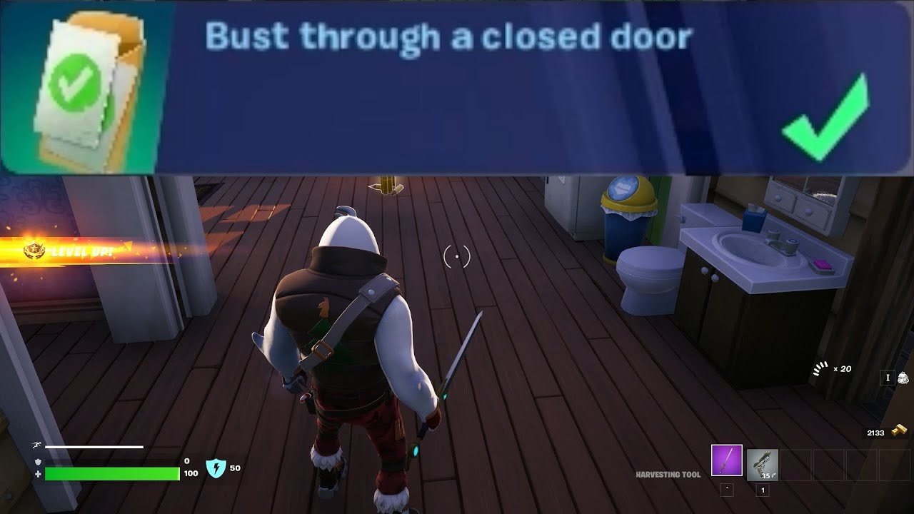 Bust through a closed door Fortnite YouTube