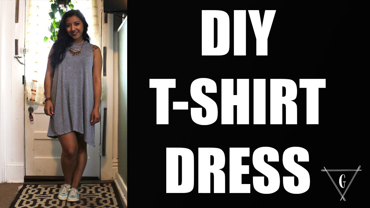 DIY T-Shirt Dress - YouTube