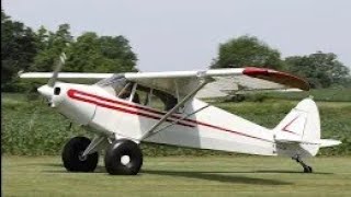 Piper Pa-12 Super Cruiser 150 Hp Aircraft 200 Ft. Backyard Take Off. Take Off Or Ditch In Lake ...
