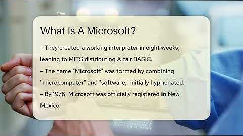 What Is A Microsoft? - Talking Tech Trends
