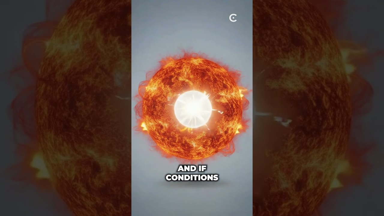 A star exploding inside another star.  